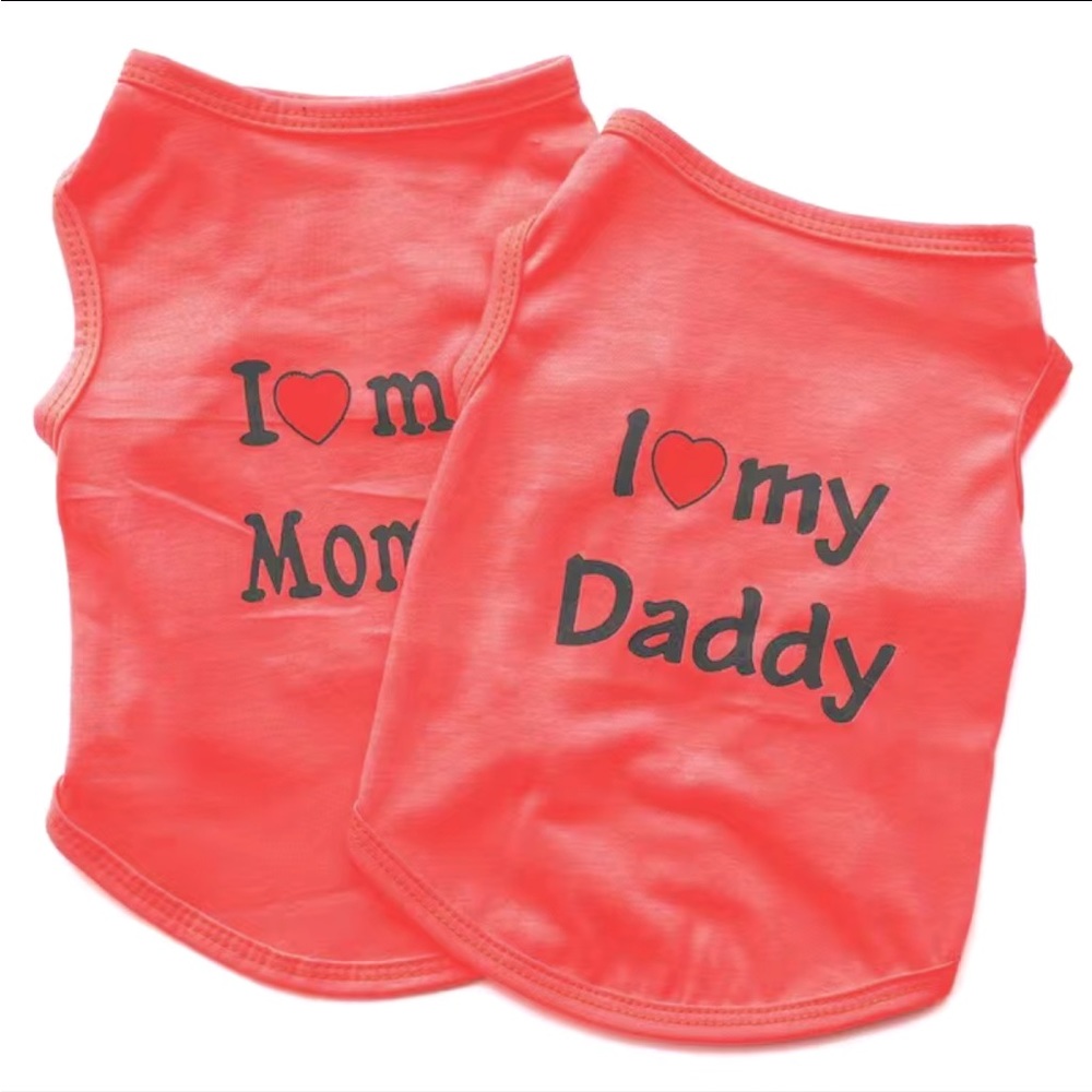 2 Doggy Watermelon Red Dog Shirts